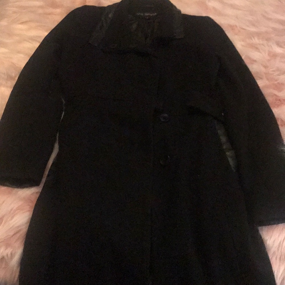 Black Via Spiga down coat. Size 4